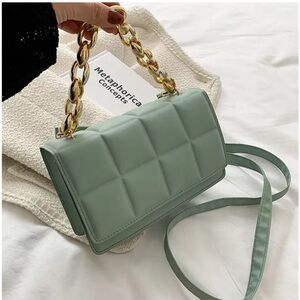 Versatile: light teal blue Bottega Veneta Chain Cassette bag
